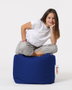 Atelier Del Sofa Square Pouf - Blue